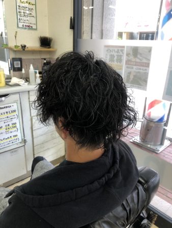夏におすすめ！ツーブロックスパイラルパーマ