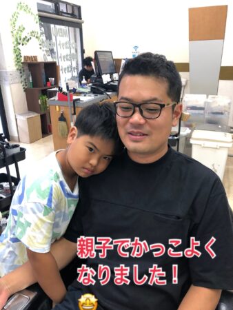 親子でカット‼️ショートスタイル‼️