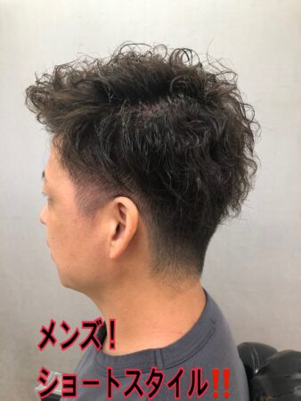 アップバング‼️ツーブロックショートスタイル！