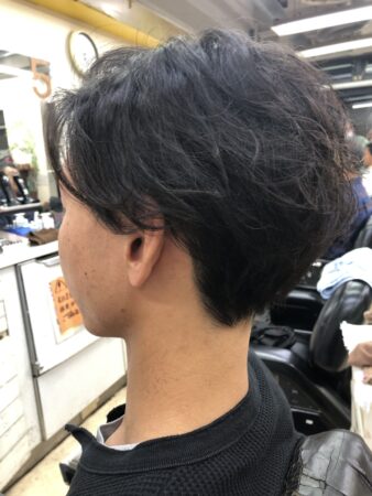 センターパートマッシュ‼️