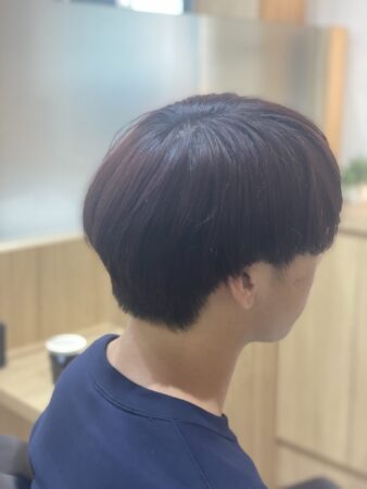 重めマッシュ×ワインレッド【草加】【メンズ】