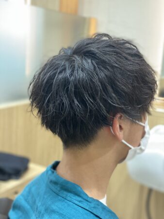 マッシュ×波打ちパーマ【草加】【メンズ】
