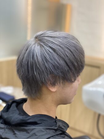 ナチュラルマッシュ×シルバーカラー【草加】【メンズ】