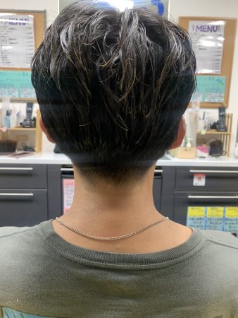 短髪✖️センターパート