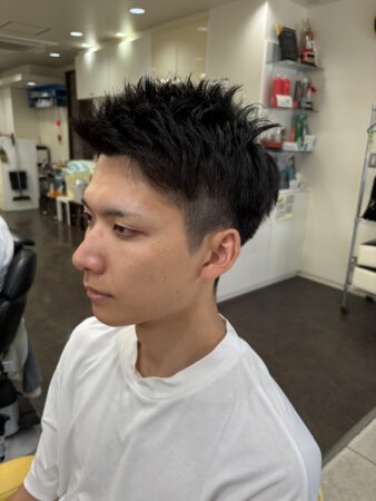 ツーブロックショート