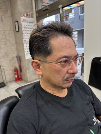 短髪 フェード