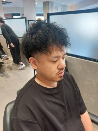 ツイストスパイラル × フェード × マレット風スタイル