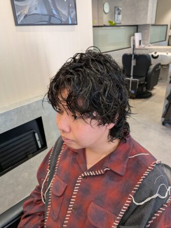 今っぽさ抜群◎マッシュウルフ×スパイラルパーマ【新所沢 メンズ】