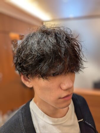 シャドウパーマ（波巻きミックス）