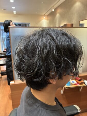 パーマのビフォーアフター