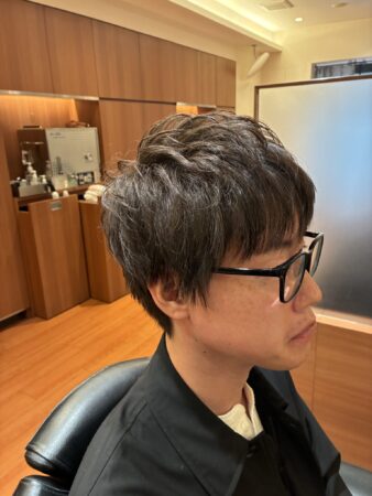 ポイントパーマで朝ラク