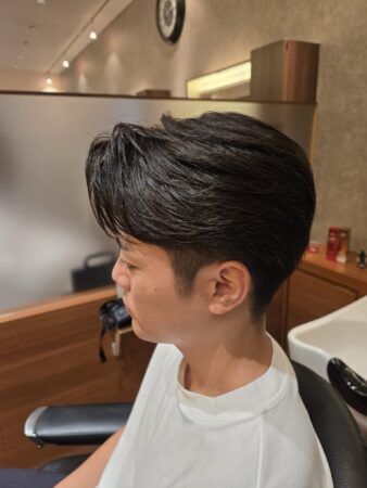 ツーブロック×ニュアンスパーマ　ビジネススタイル