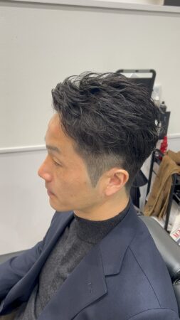 ビジネスマン向け年代問わず軟毛◯なパーマスタイル