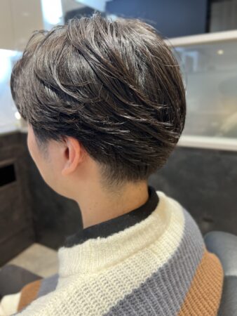毛流れパーマ