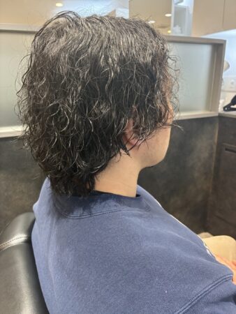 長めパーマスタイル