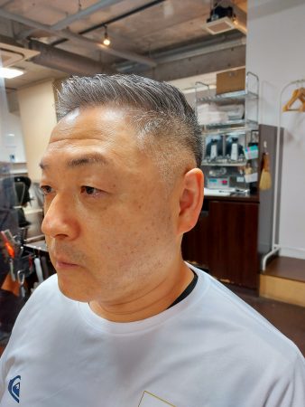 お客様ヘアスタイル　ベリーショートツーブロック