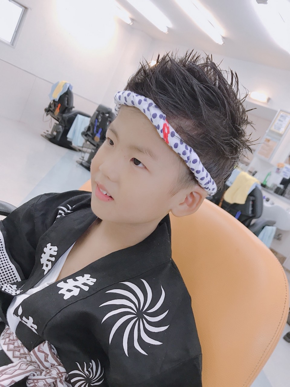 お祭りキッズカット 来店したお客様のヘアスタイル カットサロン エロイカ 新所沢店 P1台あり