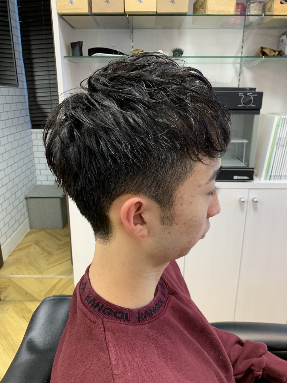 マッシュパーマ2ブロック大学生 来店したお客様のヘアスタイル 理容ハンサム 戸田公園西口店 提携コインパーキングあり マッシュパーマ2ブロック大学生 来店したお客様のヘアスタイル 理容ハンサム 戸田公園西口店 提携コインパーキングあり