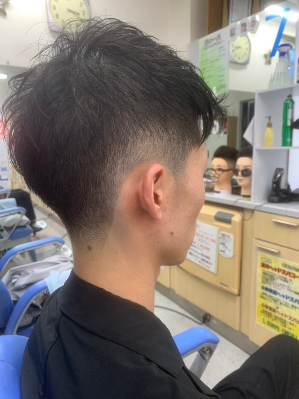 刈り上げ&ちょいブロック！｜来店したお客様のヘアスタイル｜THE