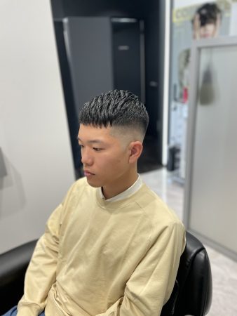 barberスタイル　クロップフェード