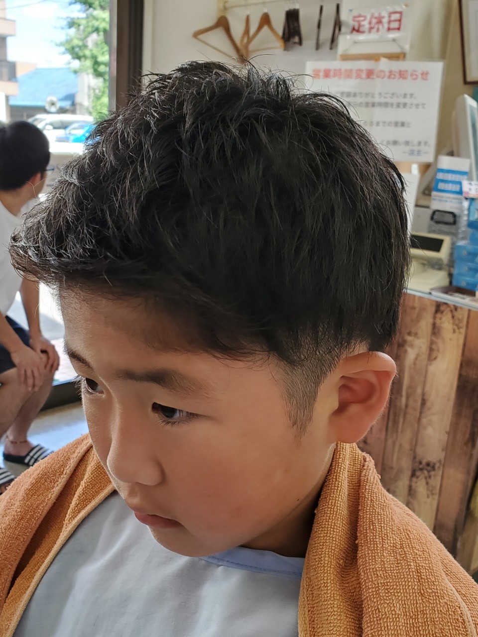 子供ツーブロック 来店したお客様のヘアスタイル 銀座バーバー与野